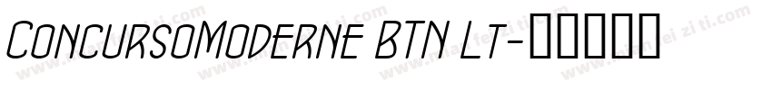 ConcursoModerne BTN Lt字体转换